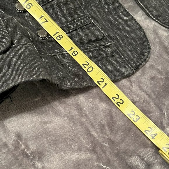 New York & Company Charcoal Gray Denim Blazer - Picture 8 of 10